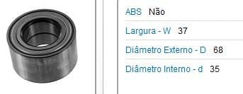 Rolam Roda Diant Fiat Uno 86 Palio