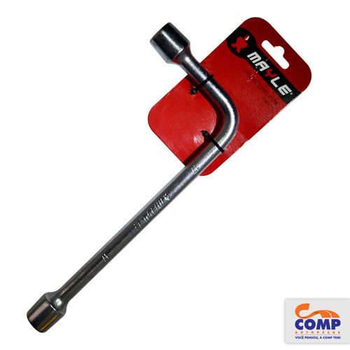 Chave de Biela L Mayle 17 mm Aço Gedore Vanádio Cromado Apertar Afrouxar Parafusos Resistência Eficiência 103017M