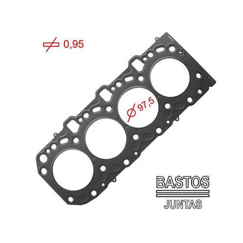 JUNTA DO CABECOTE - TOYOTA HILUX 3.0 16V 1KDFTV TURBO DIESEL APOS 2005 | MLS 0.95MM 3PIC - BASTOS