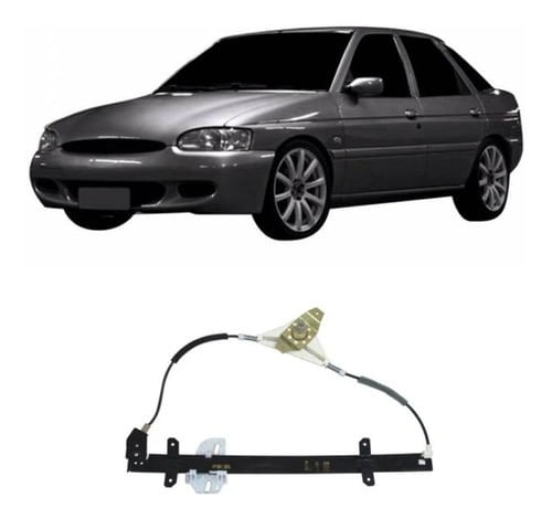 Máquina Vidro Mecânico Direito Escort 1997 Em Diante