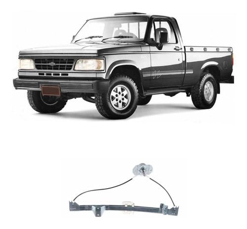 Máquina Vidro Mecânico Esquerdo Veraneio D20 Bonanza 1991/