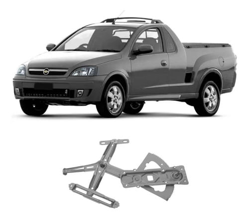 Máquina Vidro Mecânica Direita Corsa 02/12 Montana 03/10