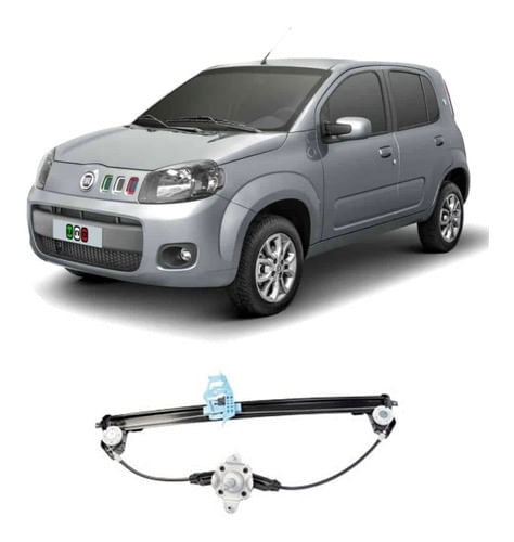 Máquina Vidro Mecânico Dianteiro Esquerdo Uno 2010/