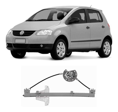 Máquina Vidro Mecânica Direita Fox 2003/2009 Spacefox