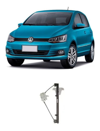 Máquina De Vidro Dianteira Volkswagen Fox 2003 Em Diante